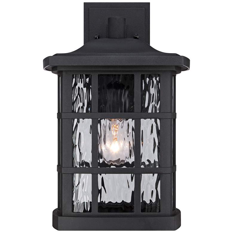 Image 2 Quoizel Stonington 15 1/2" High Matte Black Outdoor Wall Light