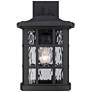 2_Quoizel Stonington 15 1/2" High Matte Black Outdoor Wall Light
