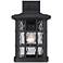 Quoizel Stonington 15 1/2" High Matte Black Outdoor Wall Light