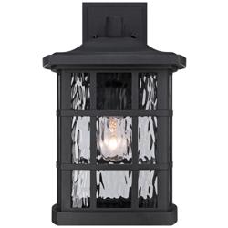 Quoizel Stonington 15 1/2" High Matte Black Outdoor Wall Light