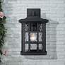 1_Quoizel Stonington 15 1/2" High Matte Black Outdoor Wall Light