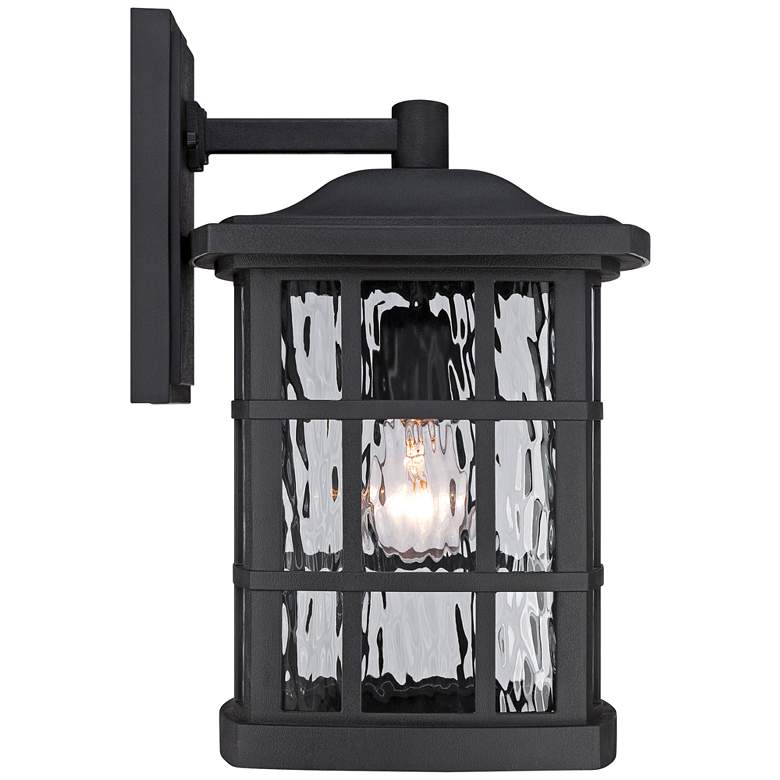 Image 3 Quoizel Stonington 15 1/2" High Matte Black Outdoor Wall Light more views