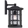 3_Quoizel Stonington 15 1/2" High Matte Black Outdoor Wall Light more views