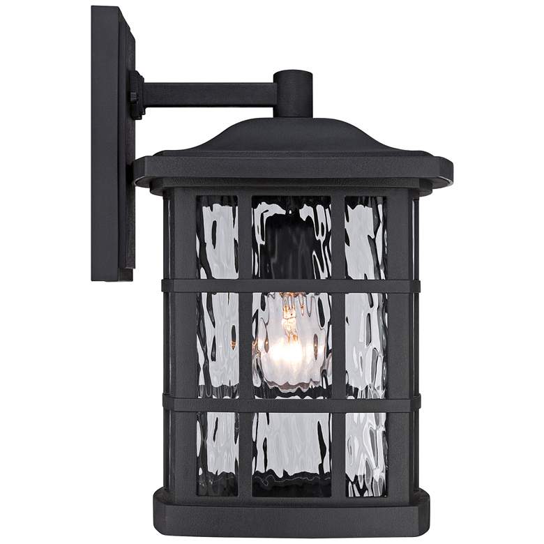 Image 3 Quoizel Stonington 15 1/2 inchH Matte Black Outdoor Wall Light more views