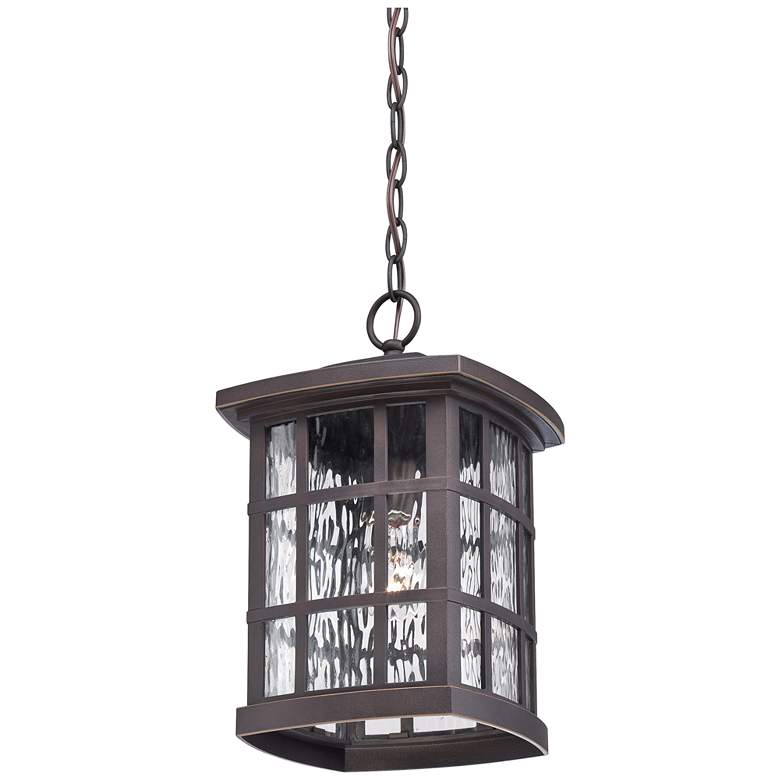 Image 2 Quoizel Stonington 15 inch High Bronze Outdoor Hanging Light more views