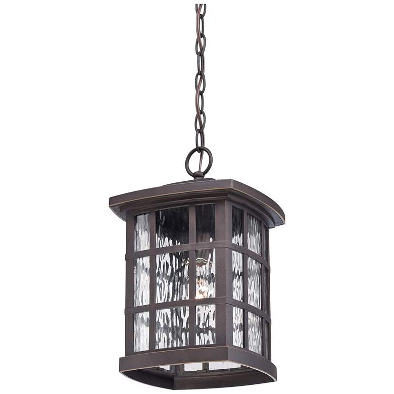 Image 2 Quoizel Stonington 15" High Bronze Outdoor Hanging Light more views
