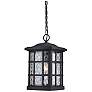 1_Quoizel Stonington 15" High Matte Black Outdoor Hanging Light