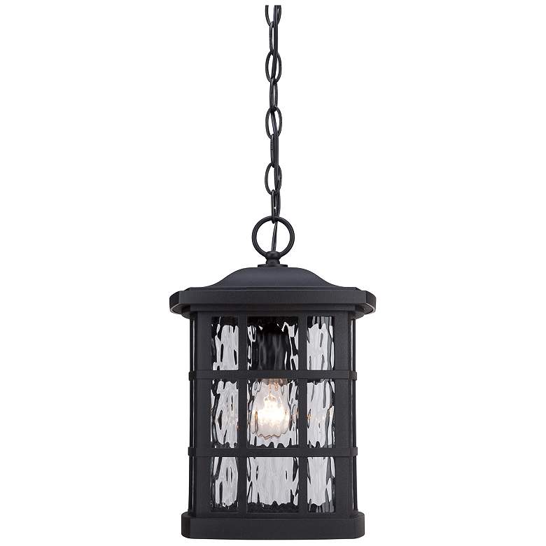 Image 3 Quoizel Stonington 15" High Matte Black Outdoor Hanging Light more views