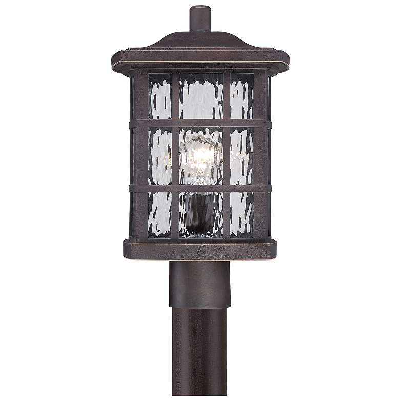 Image 2 Quoizel Stonington 16 1/2" High Bronze Outdoor Post Light more views