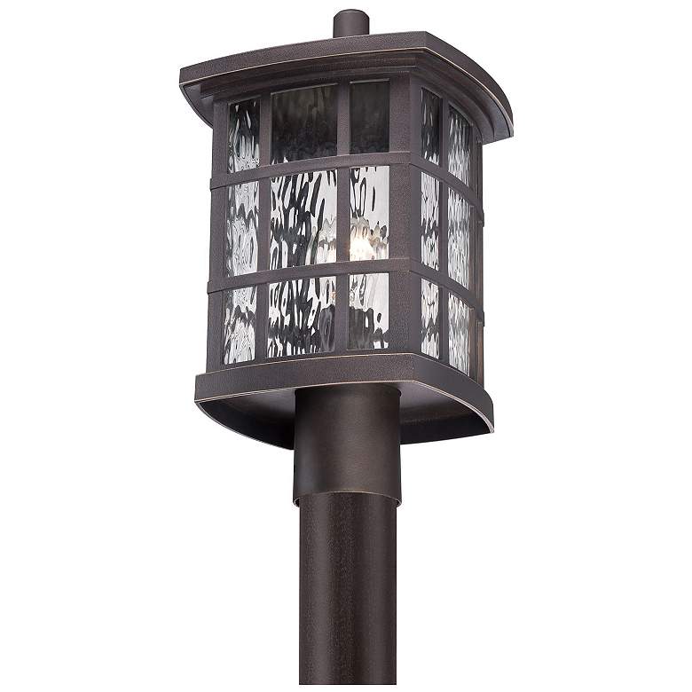 Image 4 Quoizel Stonington 16 1/2" High Bronze Outdoor Post Light more views