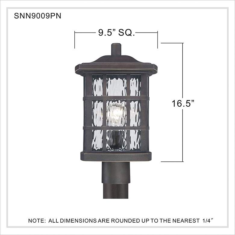 Image 6 Quoizel Stonington 16 1/2" High Bronze Outdoor Post Light more views