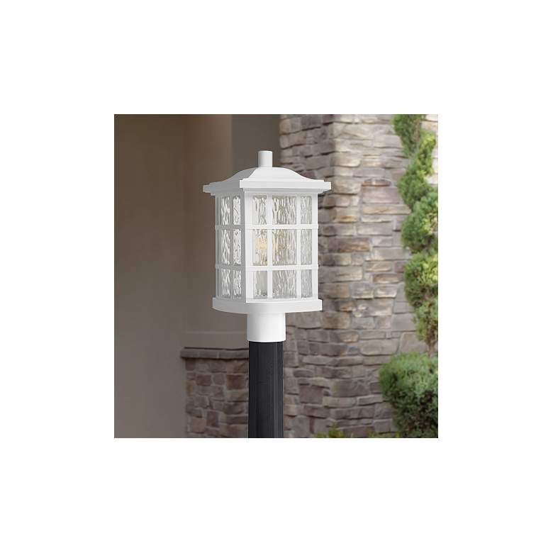 Image 1 Quoizel Stonington 16 1/2 inch High Fresco Outdoor Post Light