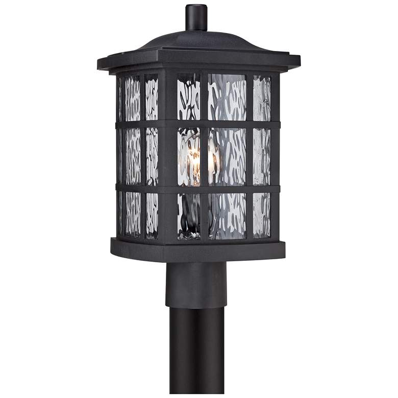 Image 2 Quoizel Stonington 16 1/2" Matte Black Outdoor Post Light