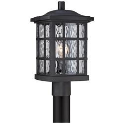 Quoizel Stonington 16 1/2" Matte Black Outdoor Post Light