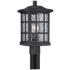 Quoizel Stonington 16 1/2" Matte Black Outdoor Post Light