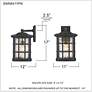 5_Quoizel Stonington 17" High Bronze Outdoor Wall Light more views