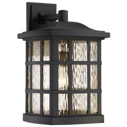 Quoizel Stonington 17" High Matte Black Outdoor Wall Light