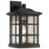Quoizel Stonington 17" High Matte Black Outdoor Wall Light