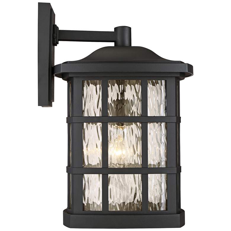 Image 2 Quoizel Stonington 17 inch High Matte Black Outdoor Wall Light more views