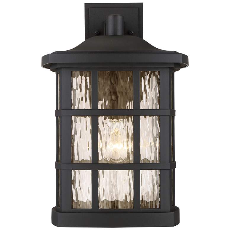 Image 2 Quoizel Stonington 17 inch High Matte Black Outdoor Wall Light more views