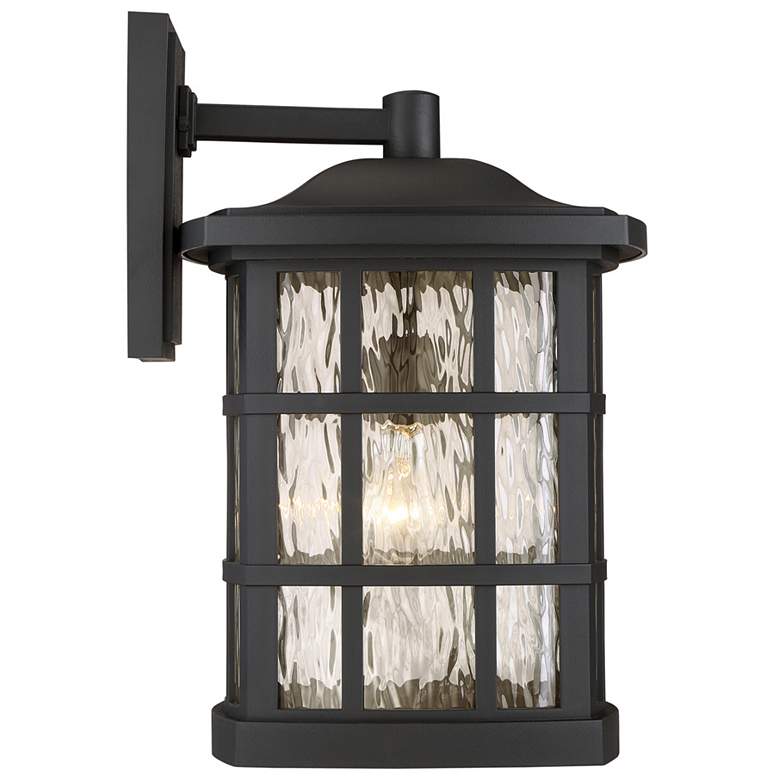 Image 3 Quoizel Stonington 17" High Matte Black Outdoor Wall Light more views