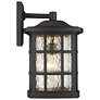 3_Quoizel Stonington 17" High Matte Black Outdoor Wall Light more views