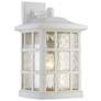 1_Quoizel Stonington 17" High White Lustre Outdoor Wall Light