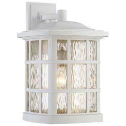 Quoizel Stonington 17" High White Lustre Outdoor Wall Light