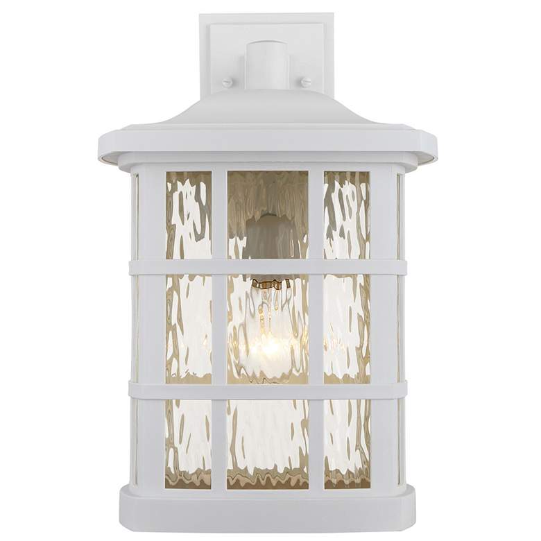 Image 3 Quoizel Stonington 17" High White Lustre Outdoor Wall Light more views