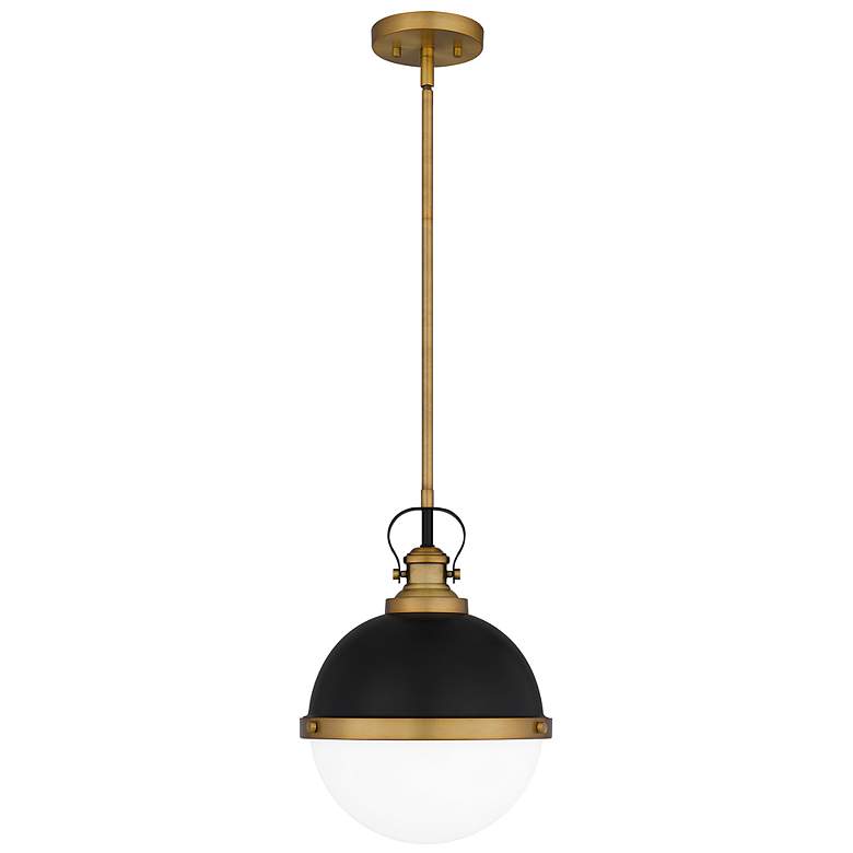 Image 2 Quoizel Sullivan 11 1/4 inch Wide Matte Black Brass Mini Pendant