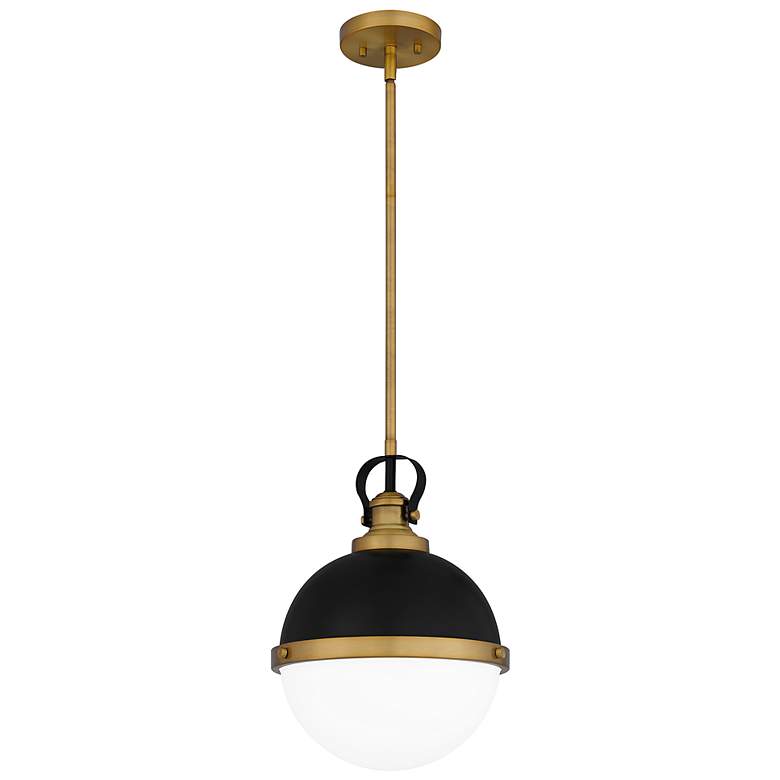 Image 4 Quoizel Sullivan 11 1/4" Wide Matte Black Brass Mini Pendant more views