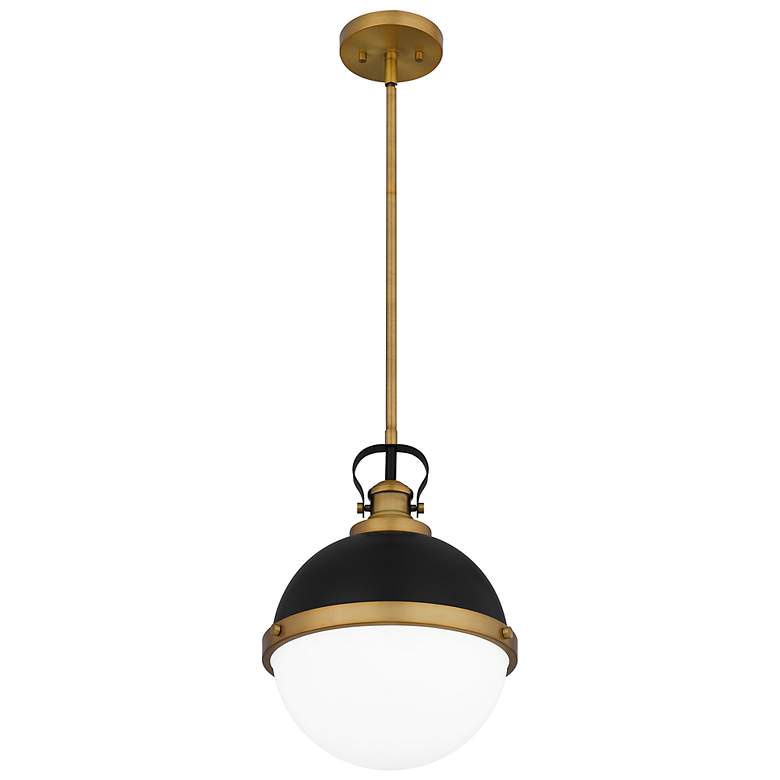Image 5 Quoizel Sullivan 11 1/4" Wide Matte Black Brass Mini Pendant more views