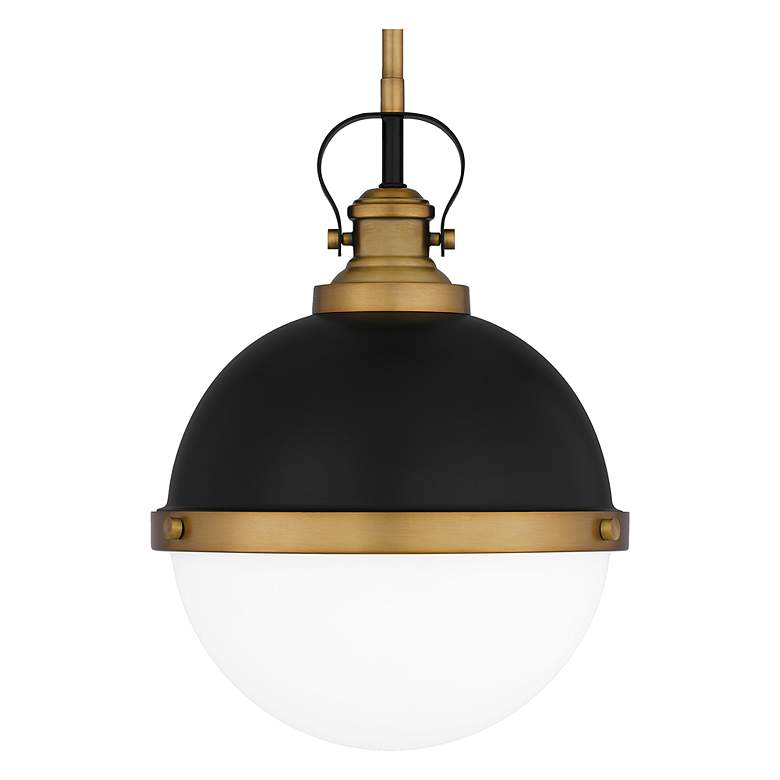 Image 6 Quoizel Sullivan 11 1/4" Wide Matte Black Brass Mini Pendant more views
