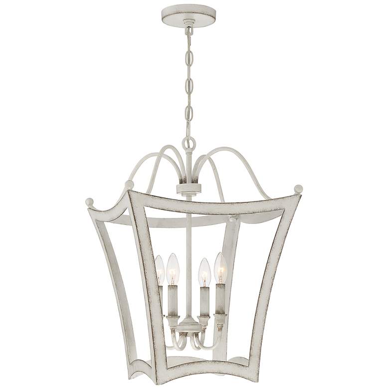 Image 2 Quoizel Summerford 16 1/4" W Antique White 4-Light Pendant