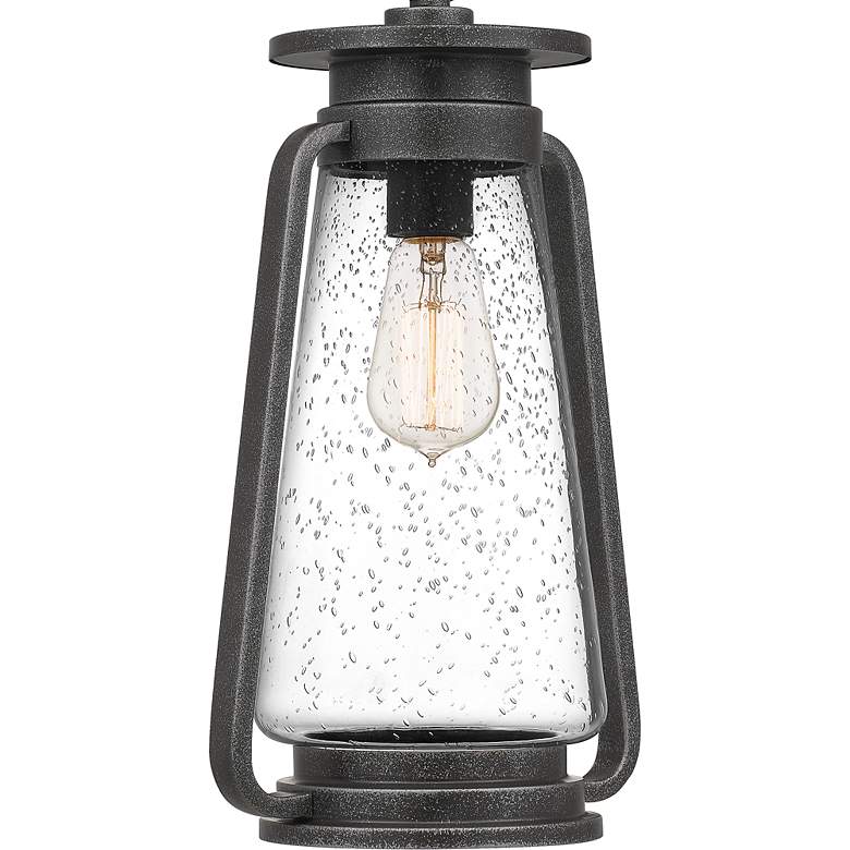 Quoizel Sutton 17 1/4&quot; High Speckled Black Outdoor Hanging Light more views