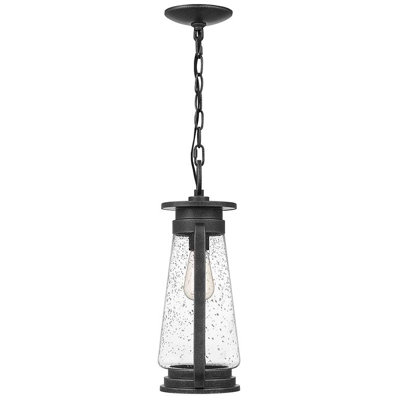 Quoizel Sutton 17 1/4&quot; High Speckled Black Outdoor Hanging Light more views