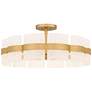 1_Quoizel Sweeney 30" Wide Soft Gold Ceiling Light
