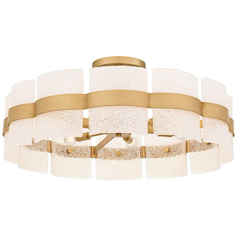Image 4 Quoizel Sweeney 30" Wide Soft Gold Ceiling Light more views