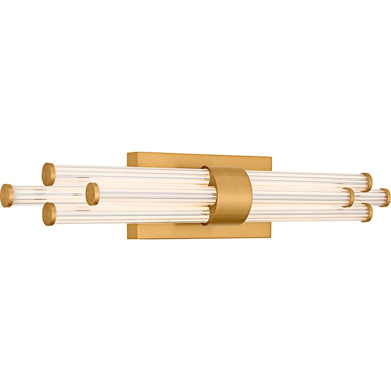 Image 3 Quoizel Talbott 24" Wide Brushed Gold LED Bath Light more views