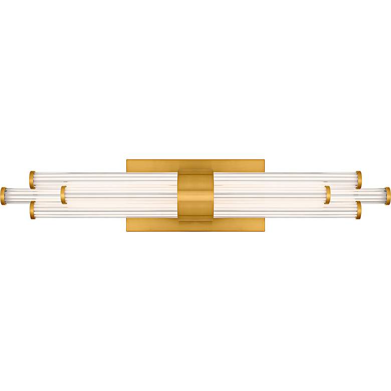 Image 5 Quoizel Talbott 24" Wide Brushed Gold LED Bath Light more views