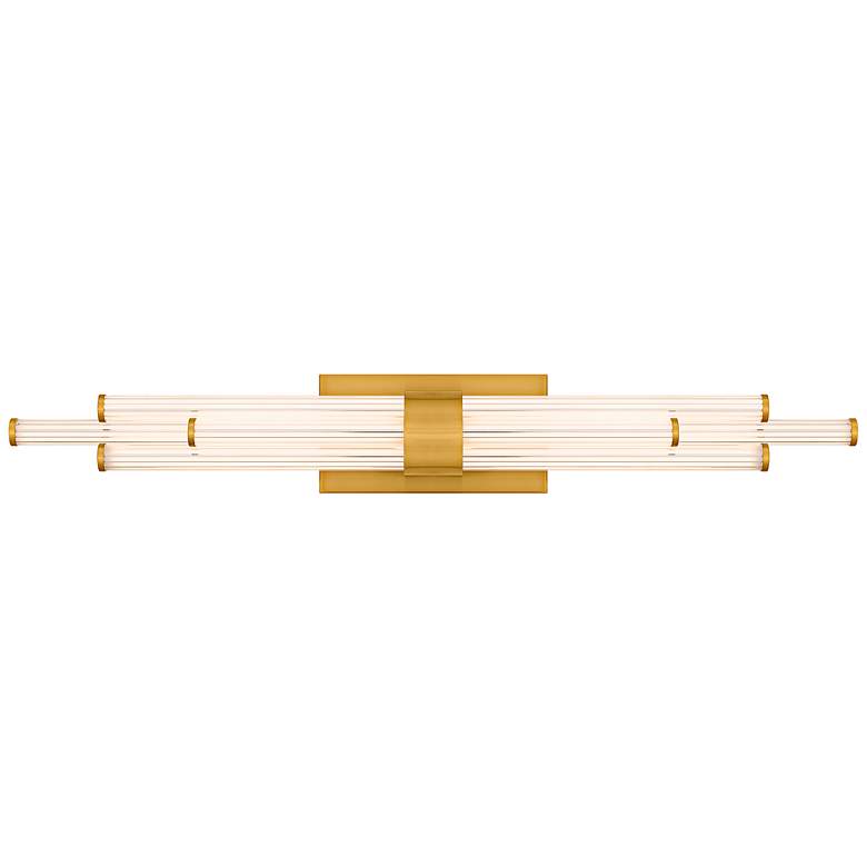 Image 1 Quoizel Talbott 32" Wide Brushed Gold LED Bath Light