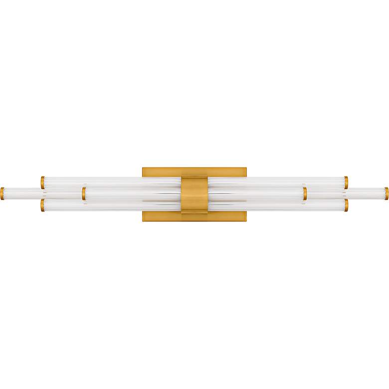 Image 2 Quoizel Talbott 32" Wide Brushed Gold LED Bath Light more views