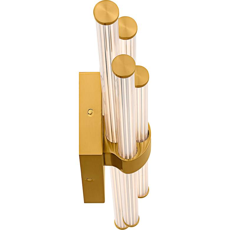 Image 4 Quoizel Talbott 32" Wide Brushed Gold LED Bath Light more views