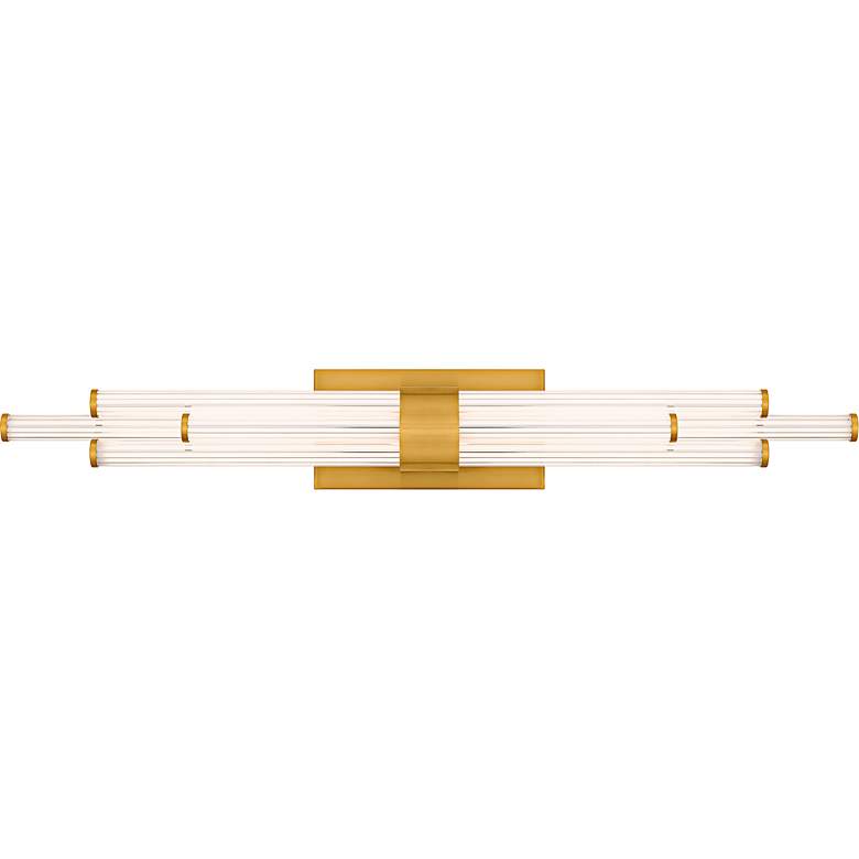 Image 5 Quoizel Talbott 32" Wide Brushed Gold LED Bath Light more views