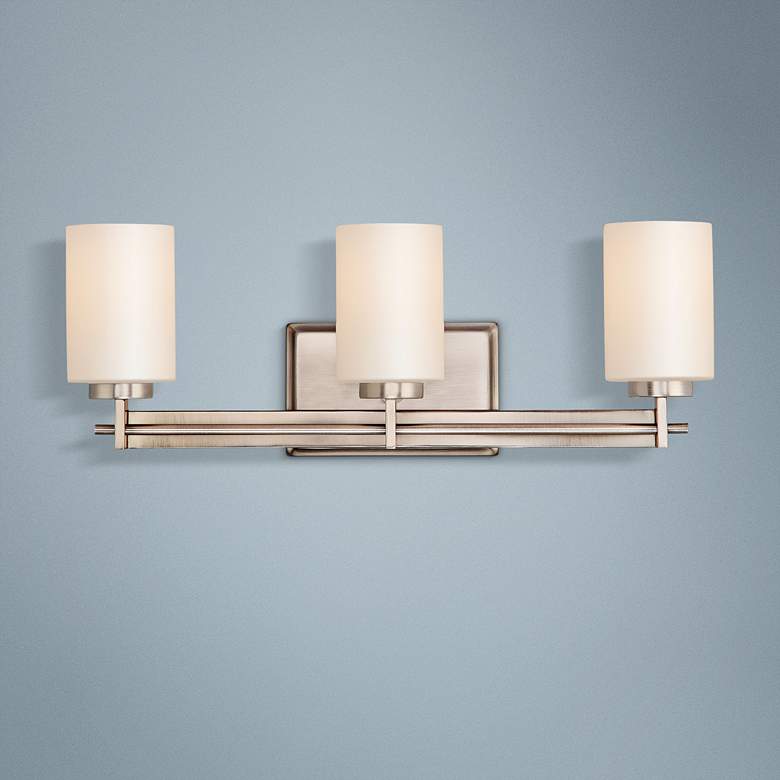 Image 1 Quoizel Taylor 21" Wide Antique Nickel Bathroom Light