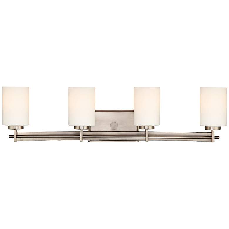 Image 1 Quoizel Taylor 30" Wide Antique Nickel Bathroom Light