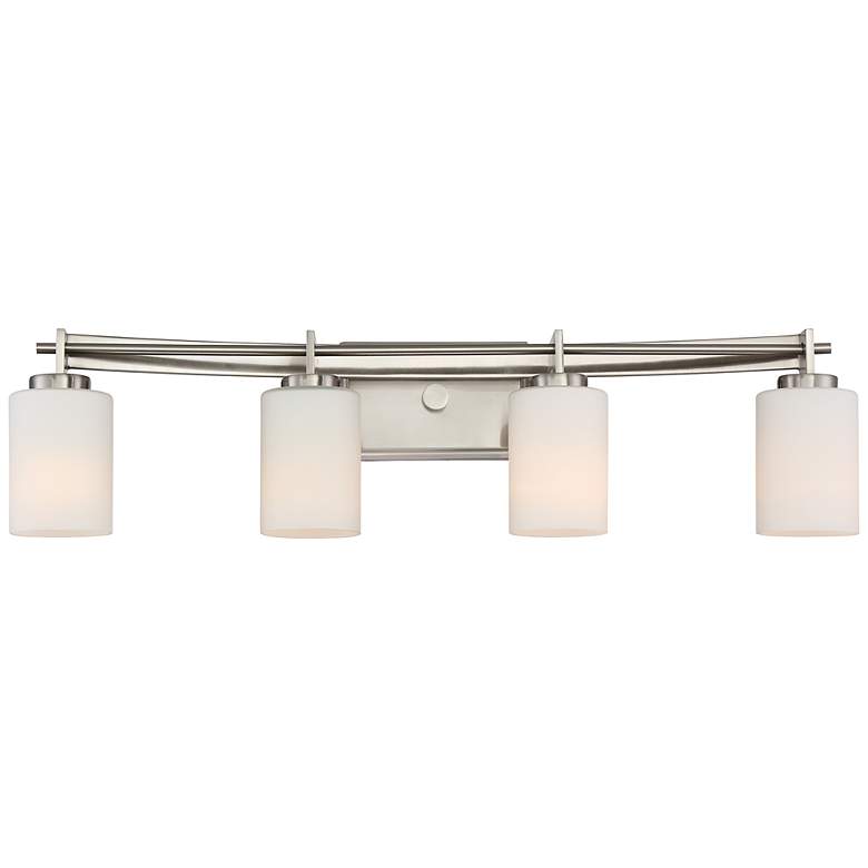 Image 1 Quoizel Taylor 30" Wide Brushed Nickel 4-Light Bath Light