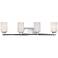 Quoizel Taylor 30" Wide Polished Chrome Bathroom Light