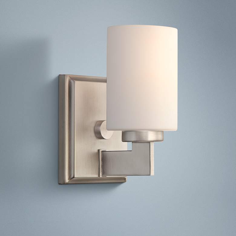 Image 1 Quoizel Taylor 8 1/2" High Antique Nickel Sconce