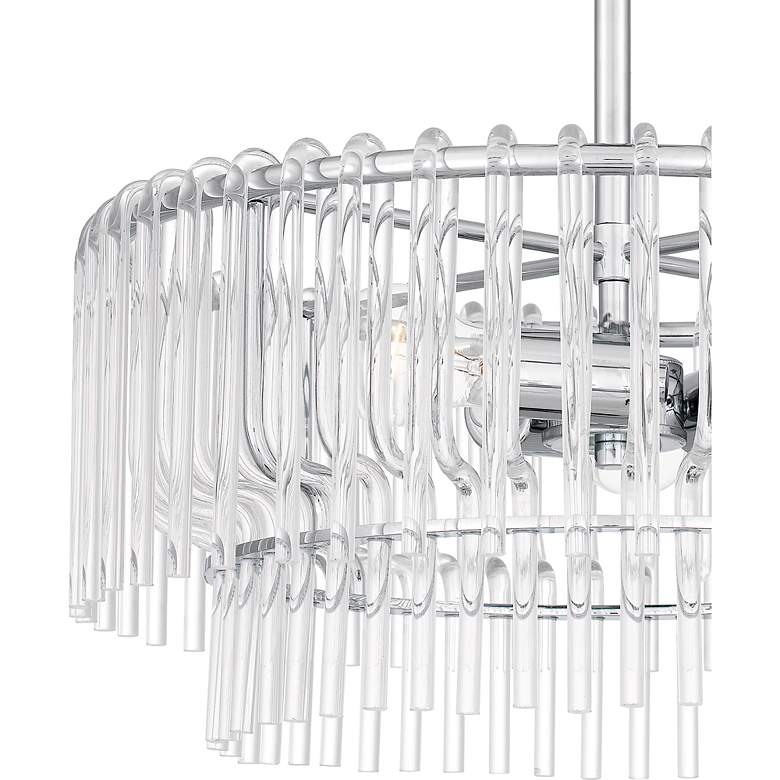 Image 7 Quoizel Tayshia 18"W Polished Chrome 3-Light Ceiling Light more views